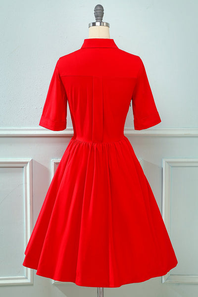 Plisowana Sukienka W Stylu Vintage Z Lat 50