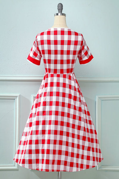 Sukienka Vintage W Kratę