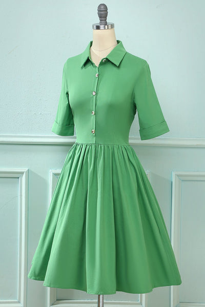 Plisowana Sukienka W Stylu Vintage Z Lat 50
