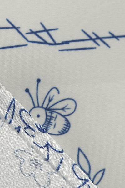 Sukienka W Kwiatowy Wzór Z Lat 50. XX Wieku