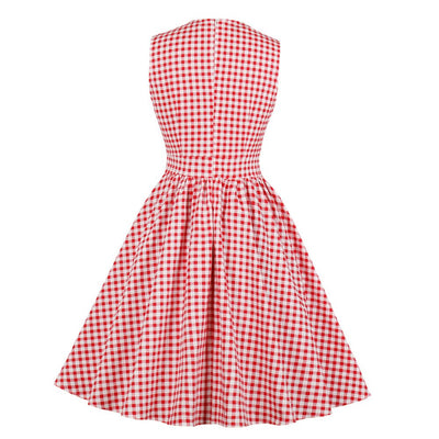 Rockabilly Sukienka W Kratkę