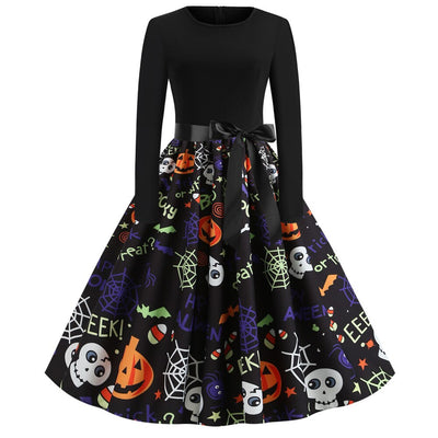 Halloweenowa Sukienka Rockabilly Spirit