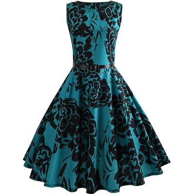 Sukienka Vintage W Kwiaty