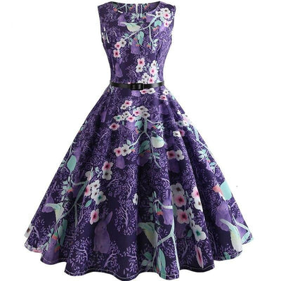 Sukienka Vintage W Kwiaty