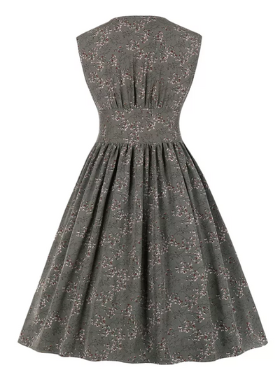 Sukienka Vintage 50 Szara