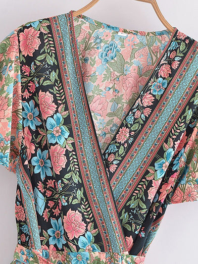 Zielona Sukienka Z Lat 70