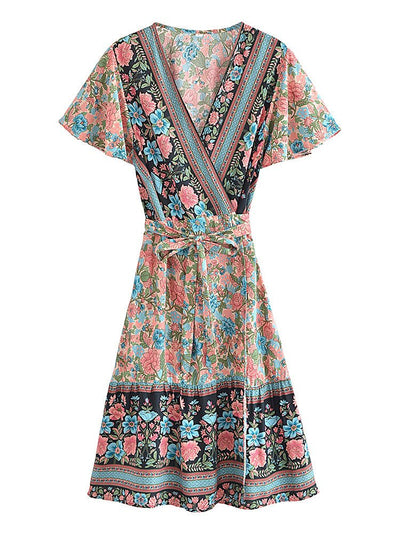 Zielona Sukienka Z Lat 70