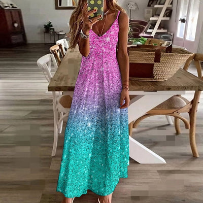 Cekinowa Sukienka Z Lat 70