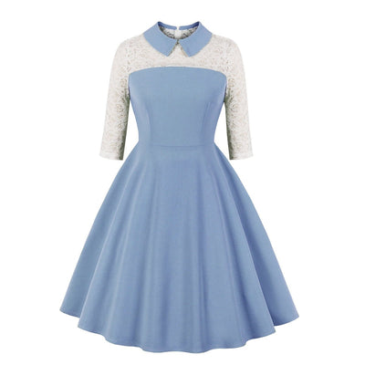 Sukienka Z Koronką Z Lat 50