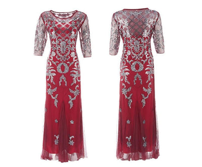 Czerwona Sukienka Plus Size 20s