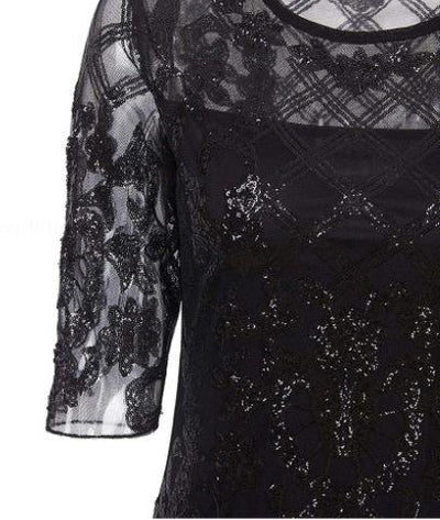 Czarna Sukienka Vintage Z Lat 20