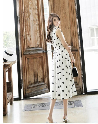 Sukienka W Kropki Z Lat 40