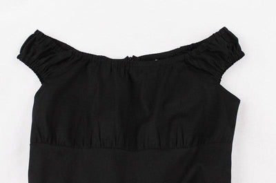 Czerwono-Czarna Sukienka Z Lat 50. I 60