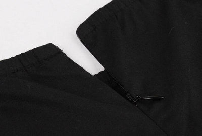 Czerwono-Czarna Sukienka Z Lat 50. I 60