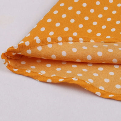 Żółta Sukienka W Kropki Z Lat 50