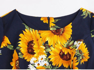 Sukienka Z Długimi Rękawami W Stylu Lat 50