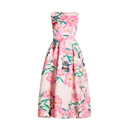 Damska Letnia Sukienka W Stylu Vintage