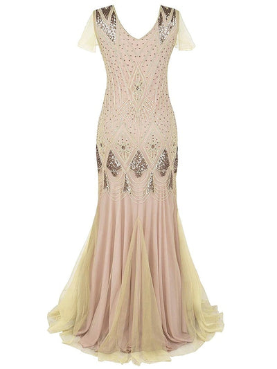 Długa Sukienka Gatsby W Kolorze Kości Słoniowej Haute Couture