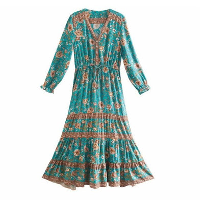 Sukienka Maxi W Stylu Lat 70
