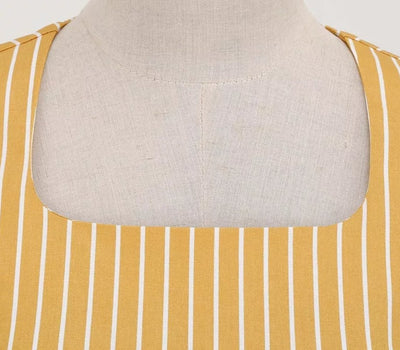 Żółta Sukienka Retro Z Lat 50