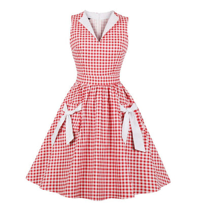 Rockabilly Sukienka W Kratkę
