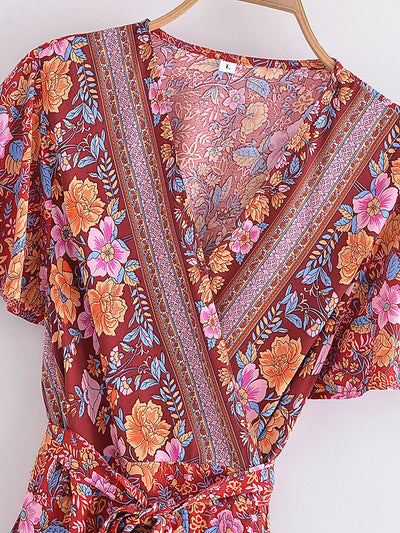 Wiosenna Sukienka Z Lat Siedemdziesiątych