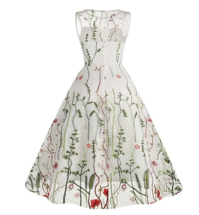 Sukienka Vintage W Kwiaty W Stylu Lat 50