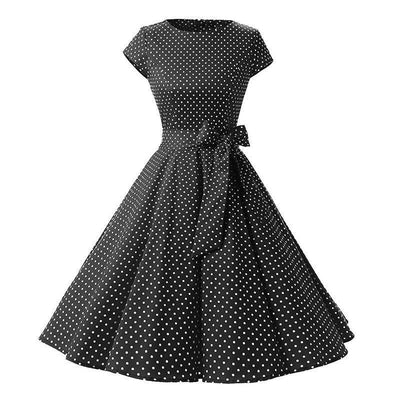 Sukienka W Stylu Lat 50  Czarny