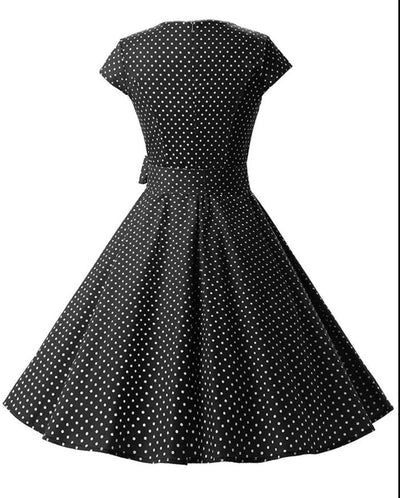 Sukienka W Stylu Lat 50  Czarny