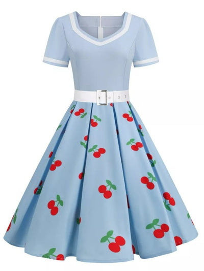 Rozkloszowana Sukienka Rockabilly Z Lat 50