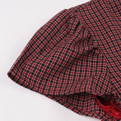 Trapezowa Sukienka Z Lat 50. W Kolorze Bordowym