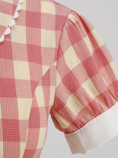 Sukienka W Kratkę Z Lat 60