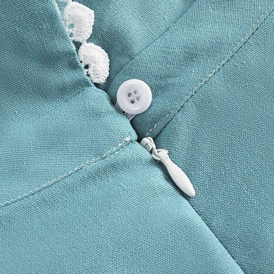 Turkusowa Sukienka Z Lat 50