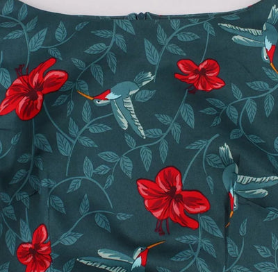 Zielona Sukienka Z Lat 50