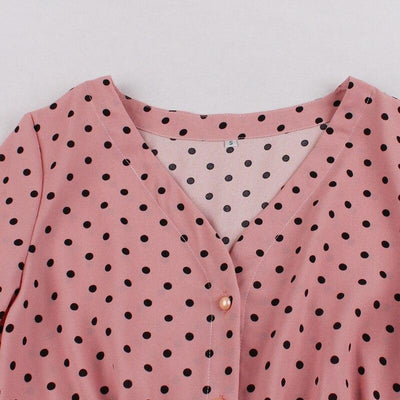 Sukienka Vintage Z Lat 50. Z Długimi Rękawami