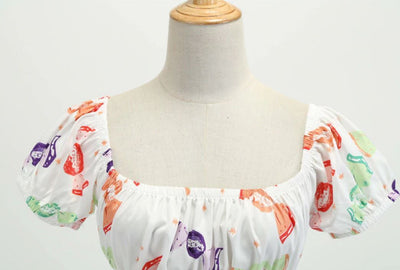 Cukierkowa Sukienka Vintage Z Lat 60