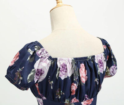 Sukienka Vintage Z Lat 60. W Róże