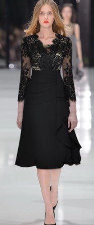 Czarna Sukienka Vintage Z Lat 40. XX Wieku