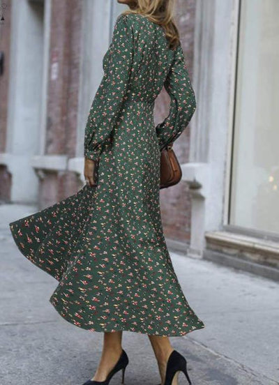 Zielona Sukienka Vintage Z Lat 40. XX Wieku