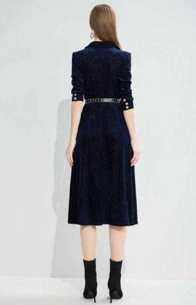 Zimowa Sukienka Vintage Z Lat 40