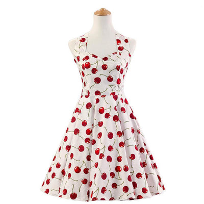 Wiśniowa Sukienka Vintage Z Lat 50