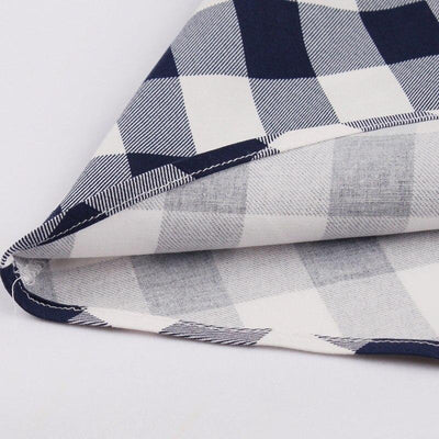 Bawełniana Sukienka Vintage W Kratkę