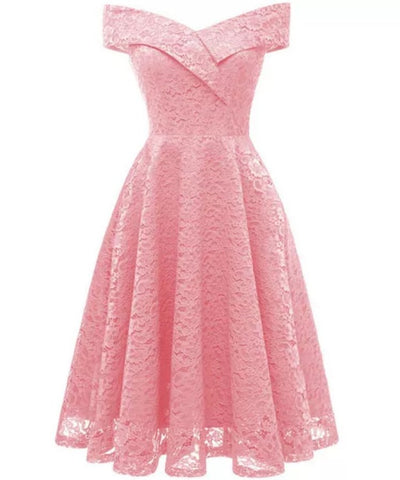 Różowa Sukienka Druhna Vintage