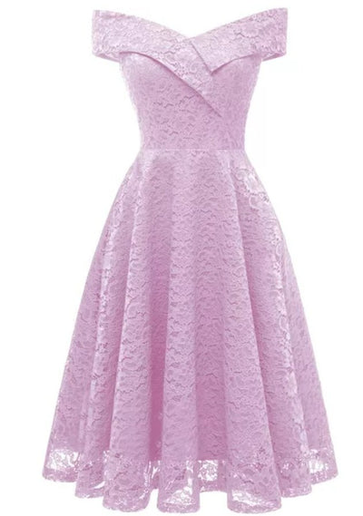 Fioletowa Sukienka Druhna W Stylu Vintage