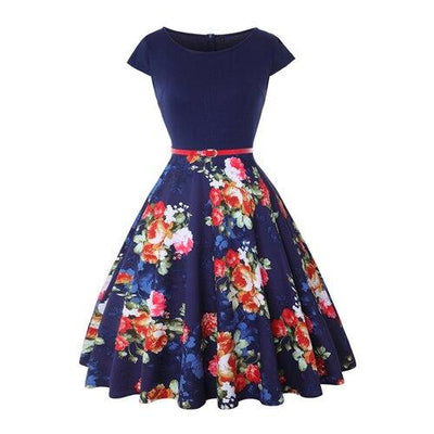 Sukienka Plus Size W Stylu Lat 50