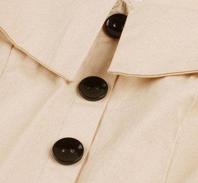 Beżowa Sukienka Audrey Hepburn Z Lat 60