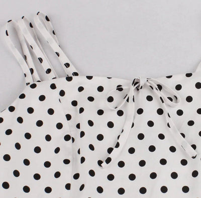 Biała Sukienka Rockabilly Plus Size Vintage