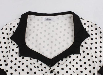 Czarna Biała Sukienka Vintage W Rozmiarze Plus Size