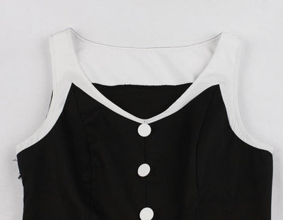 Czarna Sukienka Vintage Hepburn