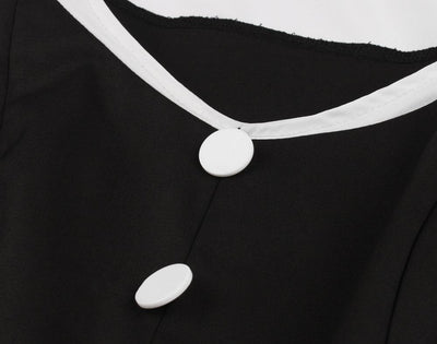 Czarna Sukienka Vintage Hepburn